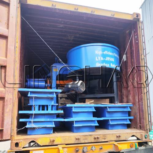 QTJ4-25 brick machine production line testing at LINGHAO factory
